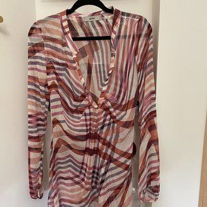 Sheer Abstract Tunic
